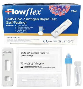 Gricon Flowflex COVID-19 Antigen Home Test - Registrato al Ministero della Salute - Alta affidabilità nella rilevazione del sars-cov-2 - Confezione tamponi nasofaringei per uso autodiagnostico (5)