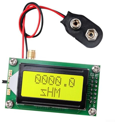 Frequency Counter Tester, High Accuracy RF Frequency Counter Meter 1~500MHz Tester Module For Ham Radio, Frequency Measurement ToolLCD Display