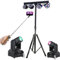Ibiza - DJ-Fußlicht Boost-LIGHT70 Projektor Pro – 2 DMX Beam Ibiza LMH250-RC – Lautsprecher Teleskopstange FREESOUND-SELFIE