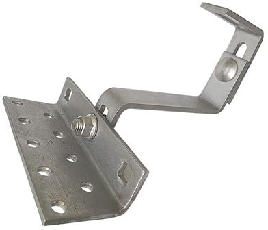 6x A2 Dachhaken 3-fach verstellbar Edelstahl Set für PV - witterungsbeständig, für Schrägdächer ab 20° Neigung, kompatibel mit Formziegel & Dachpfannen - Made in Germany - inkl. 0% MwSt.