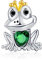 Doyafer 925 Sterling Silber Frosch Charme Anhänger mit 5A Zirkon Frauen Armband Halskette Anhänger, DIY Charme Urlaub Geburtstag Freund Geschenk