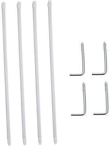 RORPOIR 2stücke Duschstange Für Duschvorhang Stange Vorhang Teleskop-duschvorhangstange Türvorhangstange Wäschetrocknerstange Einfache Installation Beschädigung Der Wand