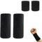 Neoreser Handgelenk-Schweißband, Sport-Armbänder, Elastische Sport-Armbänder, Saugfähige Fitness Schweissband für Sport, Laufen, Fahrrad, Joggen, Fußball(Schwarz)