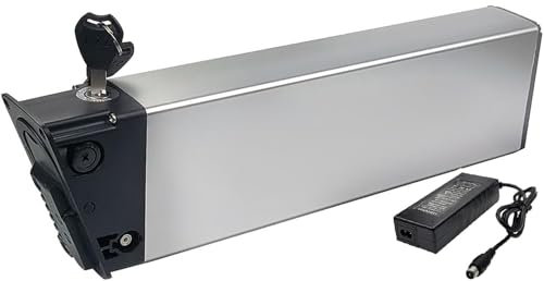 Batteria Elettrica 48V 52V 20AH Bicicletta 48V 52V 20AH batterie ebike Pieghevoli per 1000W 750W 500W 450W 250W, Batteria al Litio Integrata con caricabatterie e BMS 52V 20Ah,420mm