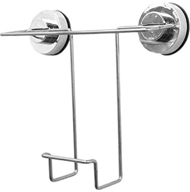 Alipis Edelstahl Magazinhalter Ohne Bohren Mit Saugnapf Wasserfester Zeitungshalter Für Badezimmer Und Küche Modernes Wandregal Zur Zeitschriftenaufbewahrung Tragfähiges Ablagekorb Für to