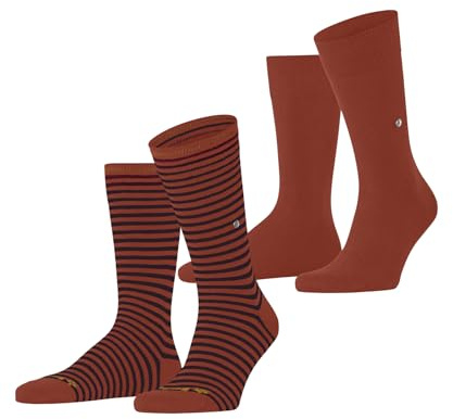 Burlington Herren Socken Everyday Stripe Mixed Multipack M So Baumwolle gemustert 2 Paar, Gelb Sunset 8038, 40-46