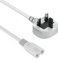 UK Power Cable，Figure 8 power lead for tv power cable,2 Pin Mains Power Lead Fig Figure 8 Cable compatible with TV/Printer/PS4/PS3/PS5 (1.8M)