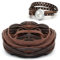 Deepton 10m Lederband 5mm Breit, Flach PU Leder Lederriemen, Braun Lederbänder Meterware, Weiches Lederstreifen, Leder für DIY-Handwerk Gürtel Armband Schmuckherstellung Kissen (braun)