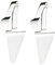 VERDANVERSE 2piezas Espátulas De Pizza De Acero Inoxidable Herramienta De Hornear para Pizza y Pasteles Casa para Cocinas Pizzerías y Repostería