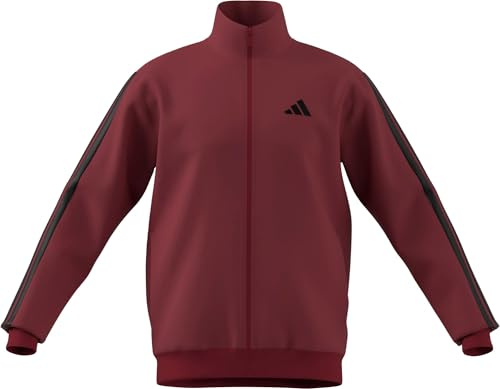 adidas Herren 3 Stripes Tricot Regular Track Top, Active Maroon, XL