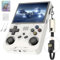 R36XX Consola de Juegos Retro, Consola de Videojuegos de Mano 15000+ Juegos Clásicos 12+ Emuladores, Pantalla IPS OCA de 3.5″, 640*480, Sistema Linux de Código Abierto, Soporte WIFI (64G) (Blanco)