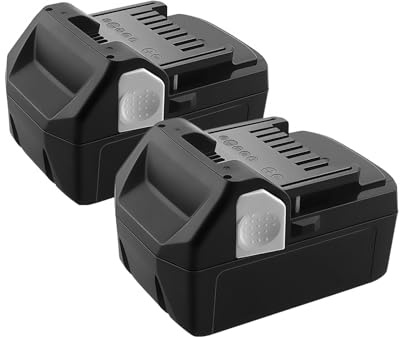 Batteria ricaricabile for elettroutensile for trapano a batteria da 18 V 6,0 Ah. Compatibile con Hikoki. BCL1815 EBM1830 Ricaricare la batteria dell'attrezzatura ricaricabile(2PCS 6000mah)