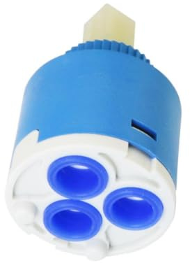 HORREX 2 Pièces 35 MM Filtre Robinet Mitigeur Cuisine Filtre Adoucisseur d'Eau Robinet Cuisine Ceramique Cartouche Installation Facile Cartridge pour Mitigeur Lavabo et Douche avec Mélangeur