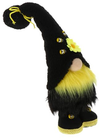 GARIOUANS Sonnenblumen Gartenzwerg Puppe Gartendekoration für Bienenfest Stoff Gnom Ornament Lustige Gartenskulptur Außendeko