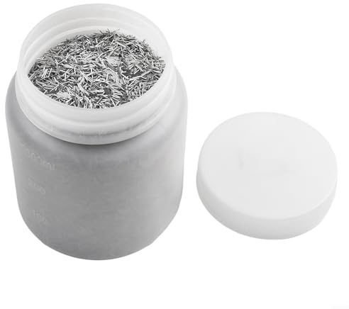 Magnetische Poliernadeln, 1 kg, 0 x 7 mm Durchmesser, 5 mm Länge, mit 304 Edelstahl für hervorragende Metallveredelung (0,4 x 5 mm)