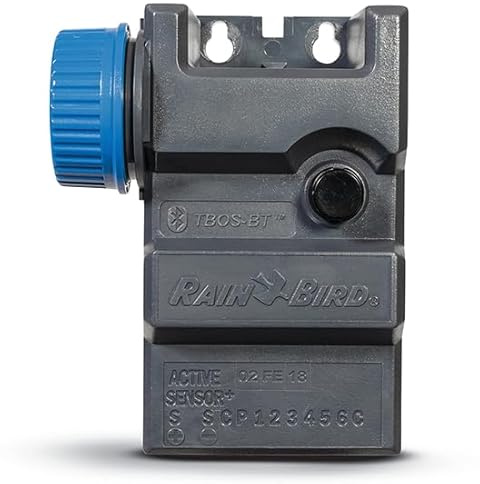 KURIL Rain Bird TBOS-BT6 Controlador de Riego Bluetooth 9V – 6 Zonas – Programador Profesional sin Cableado – IP68 – Uso Comercial y Exterior