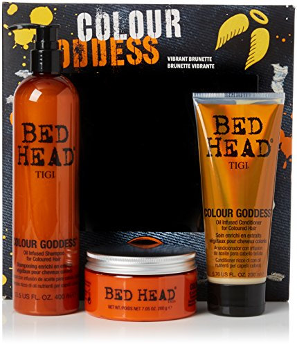 Tigi Limited Edition Colour Goddess Shampoo + Conditioner + Treatment Mask für mehr Farbglanz bei coloriertem Haar Geschenkset (400 ml+200 ml+200 ml)