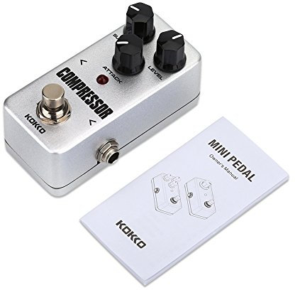 Bnineteenteam Mini Pedal de Efectos, Pedal de Efectos de compresor Compresor de sostenimiento para Guitarra eléctrica