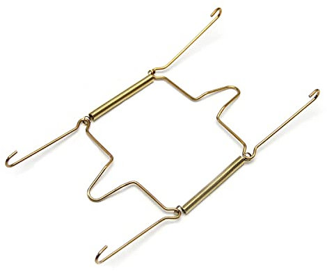 MroMax Cintre en acier inoxydable et fer de 20,3 cm, type U, doré, 1 pièce