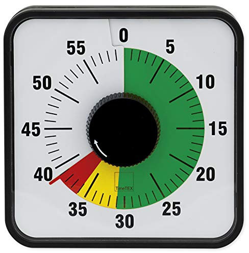 TimeTEX Zeitdauer-Uhr Automatik magnetisch, 19x19 cm, mit Ampelscheibe - 61978