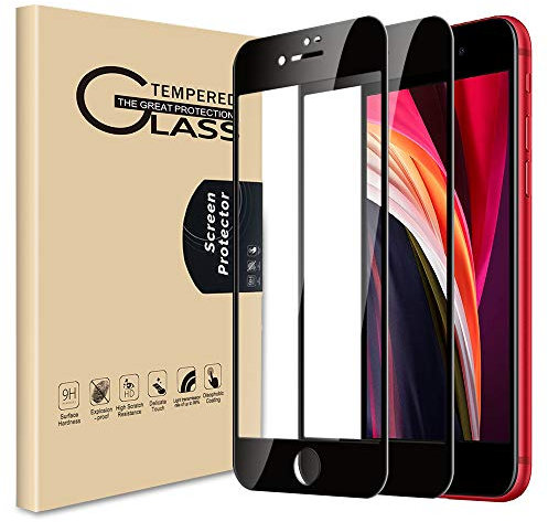 Screen Protector for iPhone SE 2020 / iPhone SE 2 Tempered Glass, [2 PACK] [Anti-Scratch] [Case Friendly] 9H HD Clear Tempered Glass for iPhone 8/7 / 6S / 6