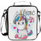 Mnsruu Lunchtasche mit Einhorn-Motiv, mit verstellbarem Schultergurt für Jungen und Mädchen, isolierte Lunchbox, Kühltasche für Schule, Büro, Reisen