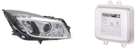 HELLA 1ZT 009 631-321 Hauptscheinwerfer - Bi-Xenon - D1S/H11/PY21W - 12V - rechts & 9720001 5DV 9 720-001 Vorschaltgerät, Gasentladungslampe