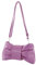 modamoda de T214 Borsa a tracolla da donna in pelle con fiocco fatto a mano in Italia, Lilla, s