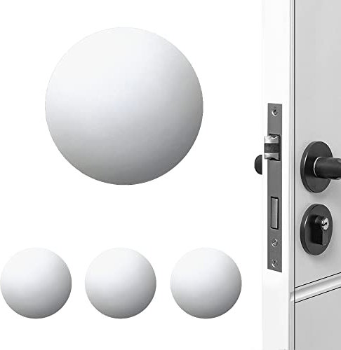 XoYoZo Door Stoppers Wall Protector Buffer Guard Doorknob Door Handle Bumper Self Adhesive Silencer Soft Rubber Crash Pad for Home Office