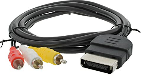 Gamer Gear RCA AV TV Video Audio Composite Cable Lead for Xbox Original Classic Console 1.8m