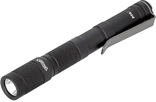 Walther PFA1 Pen Flashlight A1 Taschenlampe, 100 Lumen, 3 Leuchtstufen (5/25/100 Lumen), Wasserdicht IPX8, inkl. Batterien AAA und Ersatzdichtung