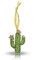 Saguaro Kaktus rosa Blumen und grüne Strasssteine Kristall Urlaubsdekoration
