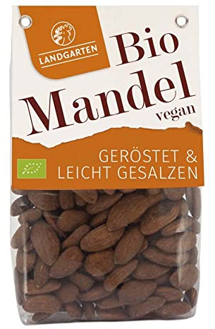 Landgarten Bio Mandeln, geröstet & gesalzen, 160g (6er Pack)