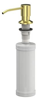 QUADRON Seifenspender 350ml Spülmittelspender Pvd-Gold, Metall Nachfüllbarer Soap Dispenser, Spender Geeignet für Küche, Handseife, Shampoo, Duschgel, Waschmittel, Bad
