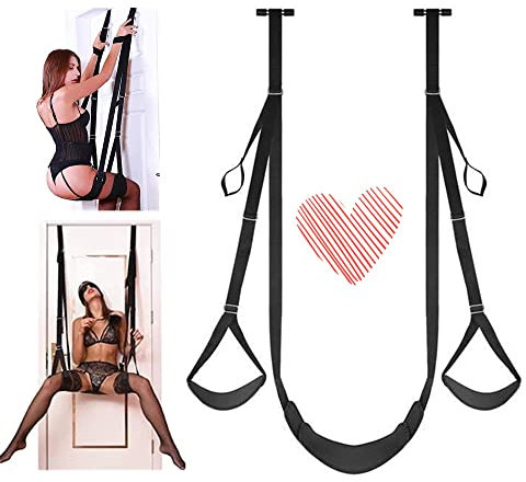 SABUNU Yoga-Schwinge, Schaukel, Yogaschaukelsatz, Schwarz, Nylon