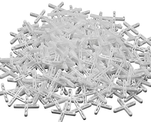 Buddy4Home house accessoires Fliesenkreuze 4mm Set 500 Stück aus robustem Kunststoff weiß Fliesenzubehör Fliesenverlegehilfe Fliesen-Abstandshalter Fugenkreuze