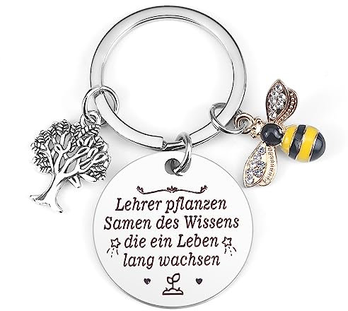 Hightopup Lehrer Geschenk Schlüsselanhänger Erzieherin Abschiedsgeschenk Lehrerin Erzieherin Geschenk zum Abschied Geschenk Lehrer Lehrerinnien Erzieher Erzieherinnen Grundschule Kita Lehrergeschenke