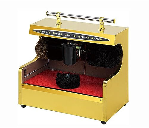 GAJUST Automatic Induction Shoe Polisher, Machine Household Shoe Shine Electric, Automatic Shoe-Shining Machine, Stainless Steel Electric Shoeshine Machine