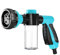 Pulvérisateur de douche pour chien Jet Dog Wash - Pulvérisateur de tuyau d'arrosage réglable en mousse avec distributeur de savon - Mode pulvérisateur 8 en 1 - Embout de tuyau de lavage pour