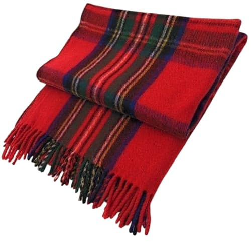BRAW CLANS TARTANS Wolldecke – Stewart Royal Design – Luxuriöser karierter Teppich für Abenteuer zu Hause und im Freien – Reisedecke – Schottenkaro-Designs (88,9 x 155,9 cm)