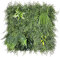 Il Gruppone Passione Casa Pannello Stile Giungla Foglie Artificiale A Parete Per Interno Esterno Giardino Verticale Siepe Finta Muro Bosco Erba Recinzione Anticaduta Frangivista - Dalia - 100x100 cm