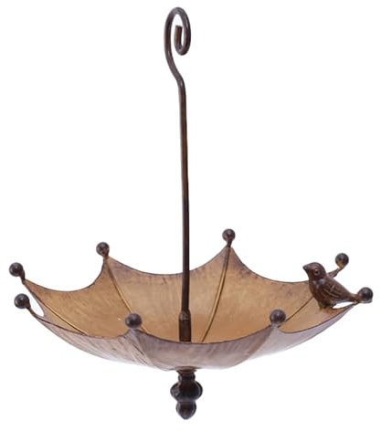 Hängende Vogelfutterstation, Vogeltränke für Draußen, Regenschirm-Vogeltränke, Wildvogel-Futterstation, Kreative Outdoor-Gartendekoration, Tablett für Vogeltränke