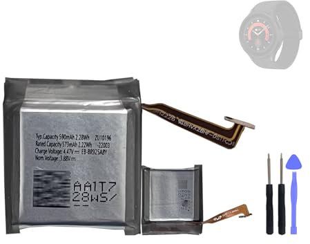 HIGHAKKU Batterie de rechange EB-BR925ABY compatible avec Samsung Galaxy Watch 5 Pro 45 mm (SM-R920, SM-R925) Smartwatch