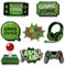 8 Pcs Video Game Embroidery Patches,Green Gaming Sew Iron on Embroidered Patches DIY for Kids Boys Gamer Fans Enthusiasts Clothing Backpack Hat