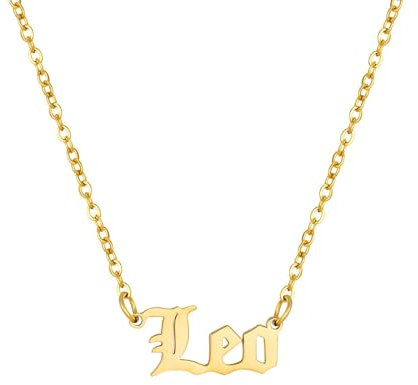 The Jewellery Stockroom Gold Plated Star Sign Necklace - Leo