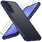 ivoler Hülle für Samsung Galaxy A36 5G mit 2 Stück Panzer Schutz Glas, [Militärstandard] Stoßfest [Kameraschutz] Handyhülle, Matt Durchscheinende Rückseite Anti-Fingerabdruck Schutzhülle Case, Blau