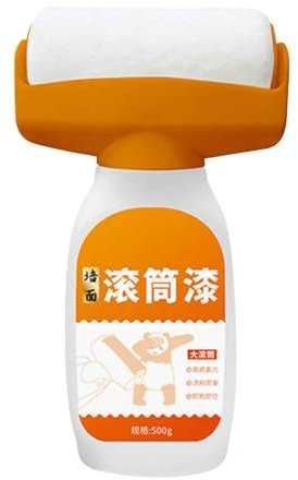 Wandfarbe Ausbessern 500g, Wandreparatur Rollbürste Mit Wandreparaturpaste, Wandreparatur-Rollbürste Mit Leistungsstarker Und Schnell Trocknender Wandreparaturpaste Reparieren Sie Graffiti, Kratzer