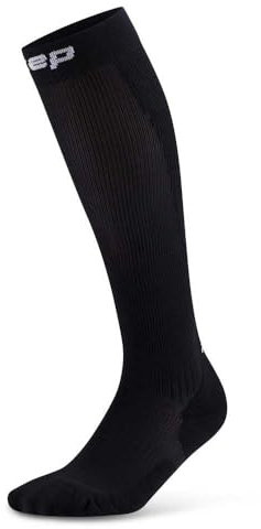 CEP - Lange Laufsocken mit Kompression für Damen, Core 5.0 Tall, Größe IV/L / 39-44cm Wadenumfang, schwarz