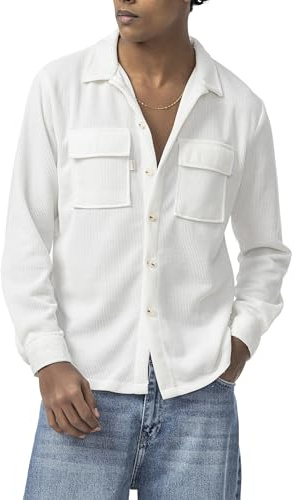 Redbridge by Spruce - Overshirt mit Strukturstoff Lässiges Hemd Oversized für Freizeit und Streetwear