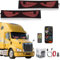 Aiorber 2er Devil Eyes Light for Cars Led Augen für LKW,Programmierbar Laufschrift Leuchtreklame Led Augen für LKW frontscheibe, Flexible Matrix 120 * 595mm